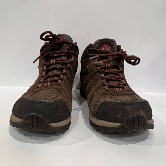 Columbia Waterproof Hiking Trail Boots Women's Size 9 Brown Mid Top Lace Up - Picture 5 of 10